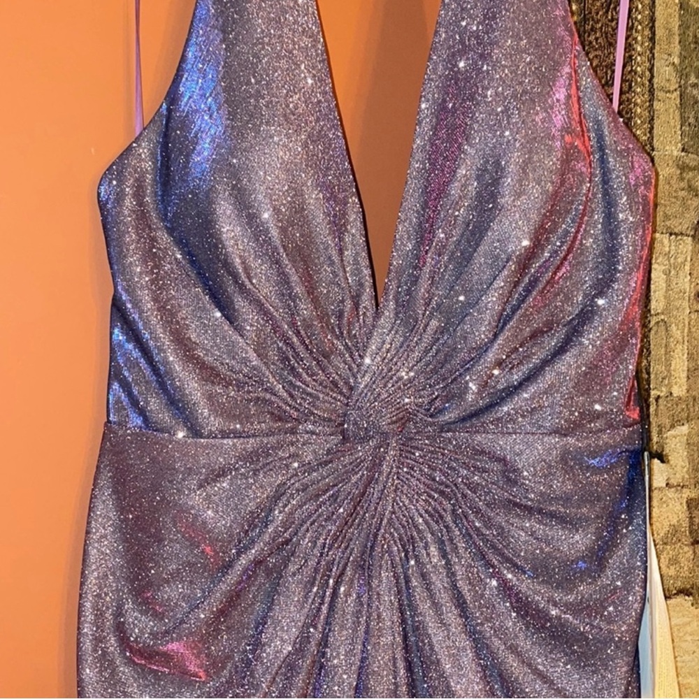 Mac Duggal Glittering Purple Gown